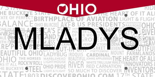 MLADYS Ohio License Plate