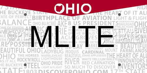 MLITE Ohio License Plate
