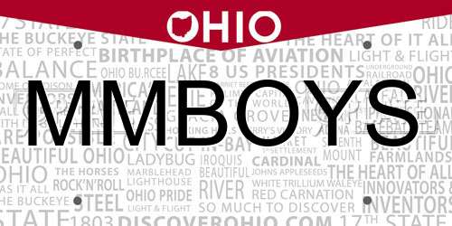 MMBOYS Ohio License Plate