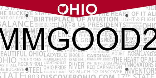 MMGOOD2 Ohio License Plate