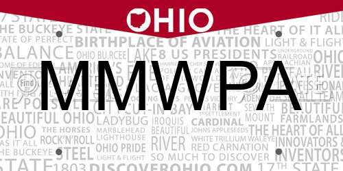 MMWPA Ohio License Plate