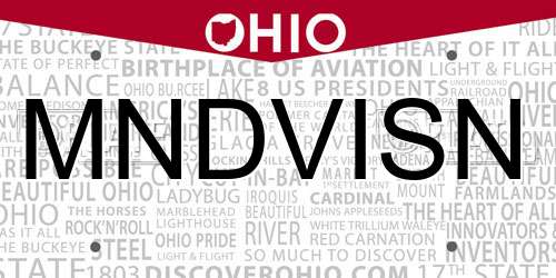 MNDVISN Ohio License Plate