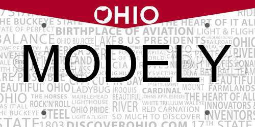 MODELY Ohio License Plate