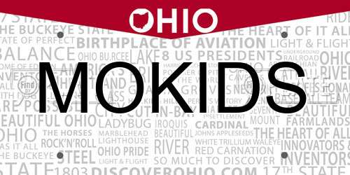 MOKIDS Ohio License Plate