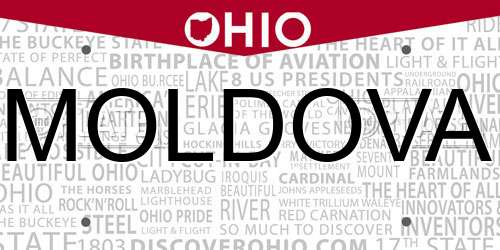 MOLDOVA Ohio License Plate