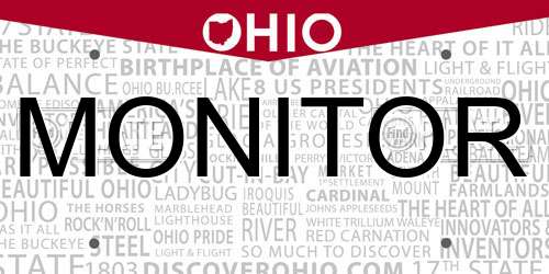 MONITOR Ohio License Plate