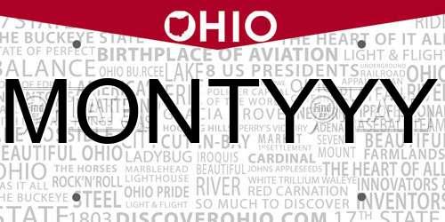 MONTYYY Ohio License Plate