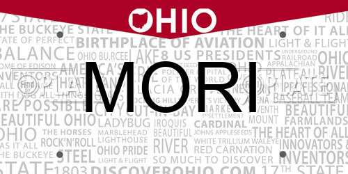 MORI Ohio License Plate