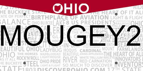 MOUGEY2 Ohio License Plate