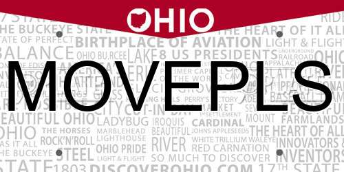 MOVEPLS Ohio License Plate