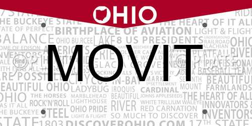 MOVIT Ohio License Plate