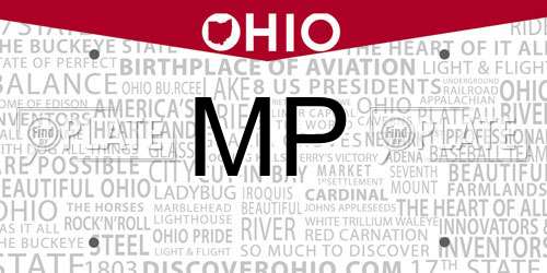 MP Ohio License Plate