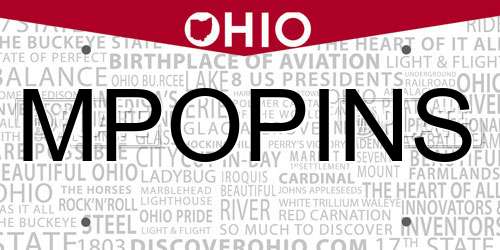 MPOPINS Ohio License Plate