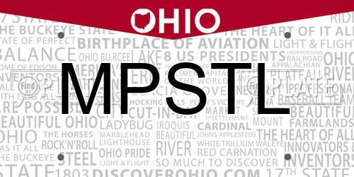 MPSTL Ohio License Plate