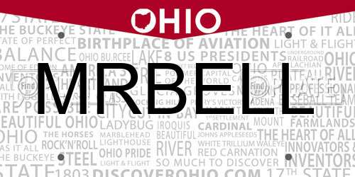 MRBELL Ohio License Plate
