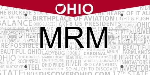 MRM Ohio License Plate