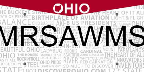 MRSAWMS Ohio License Plate