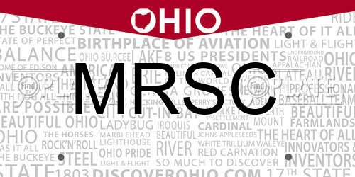 MRSC Ohio License Plate