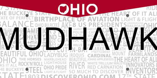 MUDHAWK Ohio License Plate