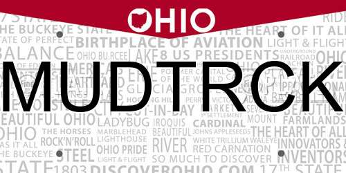 MUDTRCK Ohio License Plate