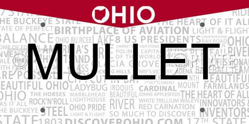 MULLET Ohio License Plate