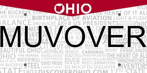 MUVOVER Ohio License Plate