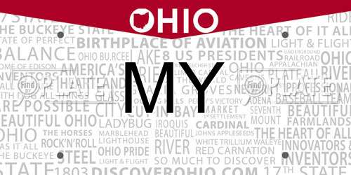 MY Ohio License Plate