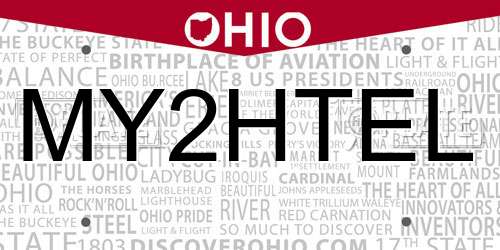 MY2HTEL Ohio License Plate