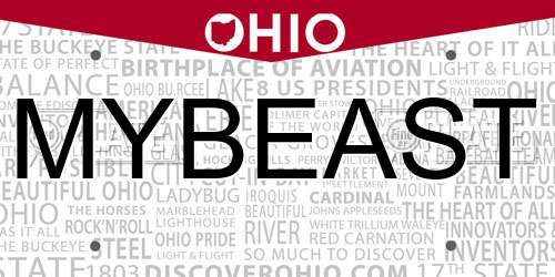 MYBEAST Ohio License Plate