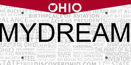 MYDREAM Ohio License Plate