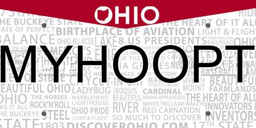 MYHOOPT Ohio License Plate
