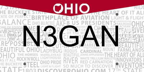 N3GAN Ohio License Plate