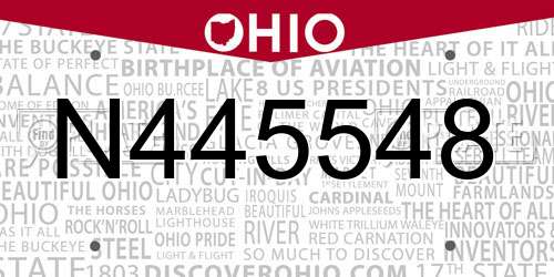N445548 Ohio License Plate