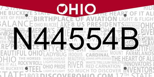 N44554B Ohio License Plate