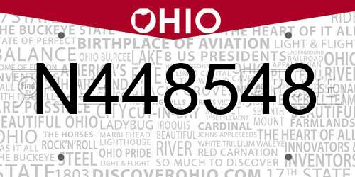 N448548 Ohio License Plate