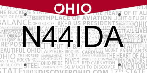 N44IDA Ohio License Plate