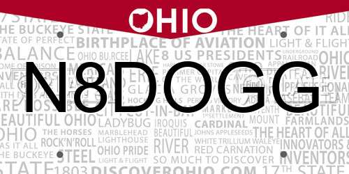 N8DOGG Ohio License Plate