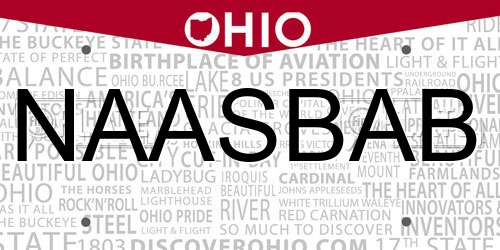 NAASBAB Ohio License Plate