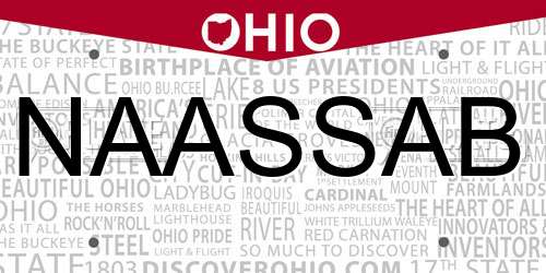 NAASSAB Ohio License Plate