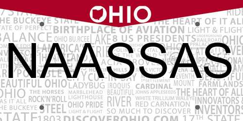 NAASSAS Ohio License Plate
