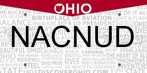 NACNUD Ohio License Plate