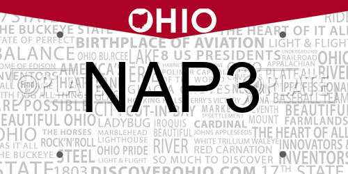 NAP3 Ohio License Plate