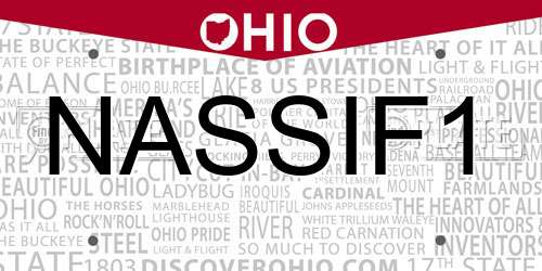 NASSIF1 Ohio License Plate