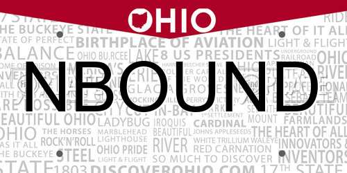 NBOUND Ohio License Plate