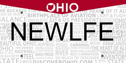 NEWLFE Ohio License Plate