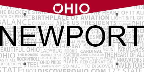 NEWPORT Ohio License Plate