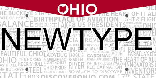 NEWTYPE Ohio License Plate