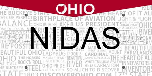 NIDAS Ohio License Plate