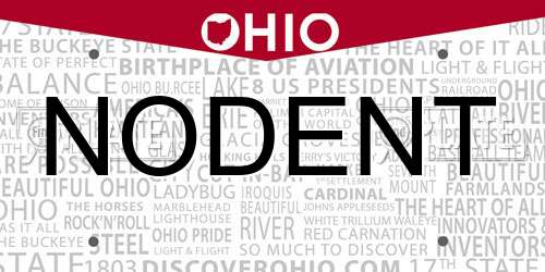 NODENT Ohio License Plate