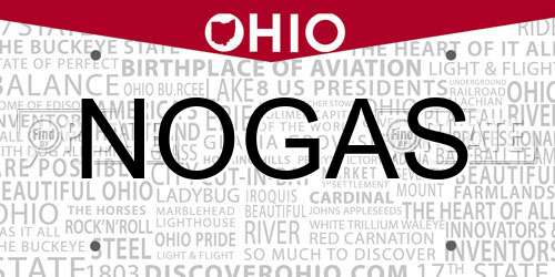 NOGAS Ohio License Plate